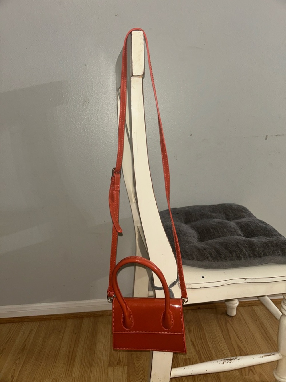 Compact Orange Mini Crossbody Satchel - Unbranded